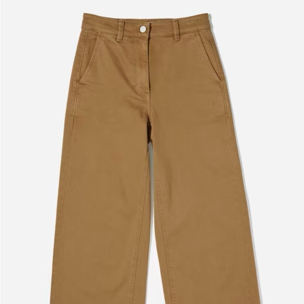 Everlane Wide Leg Crop Pant 0 Regular Ochre